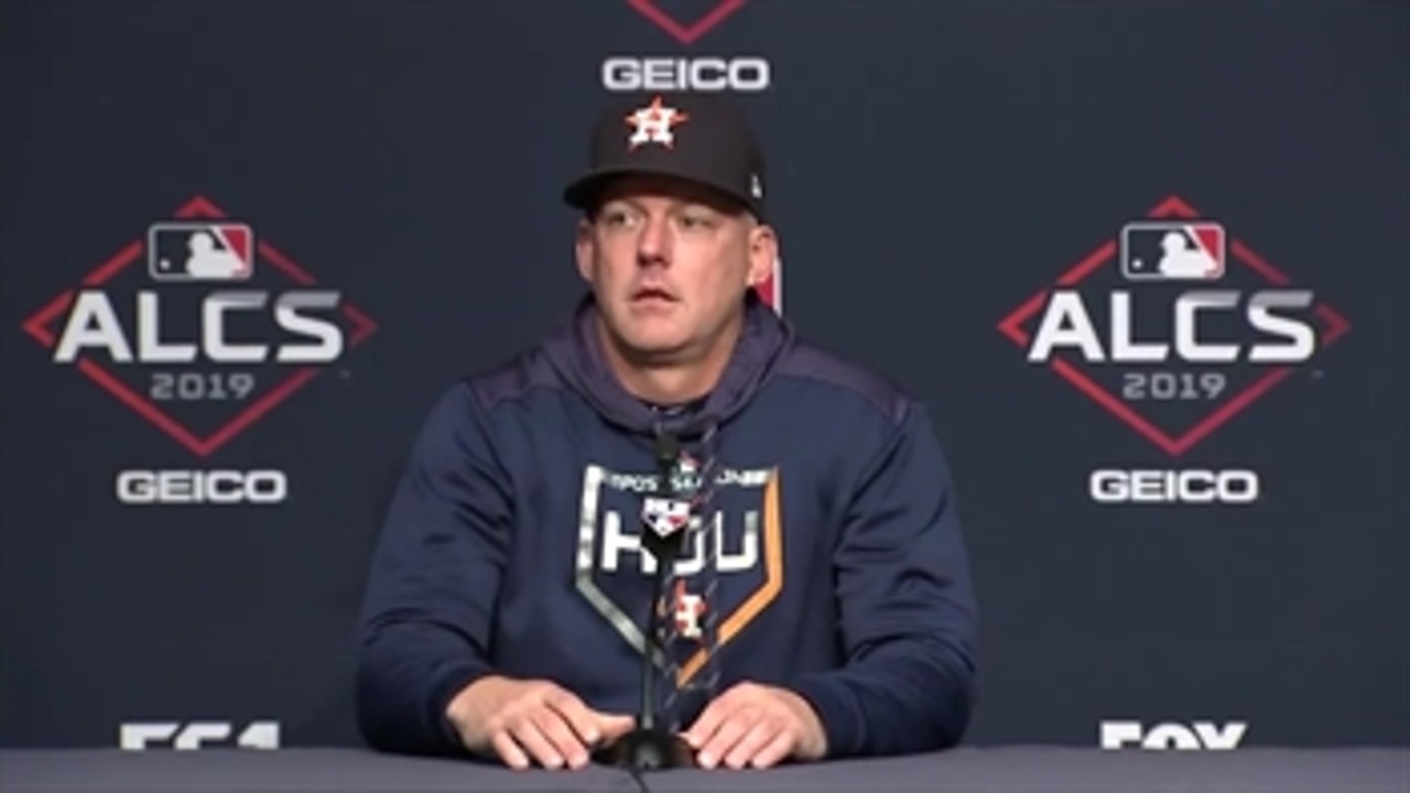 A.J. Hinch said he is "unlikely to use Gerrit Cole" in ALCS Game 6