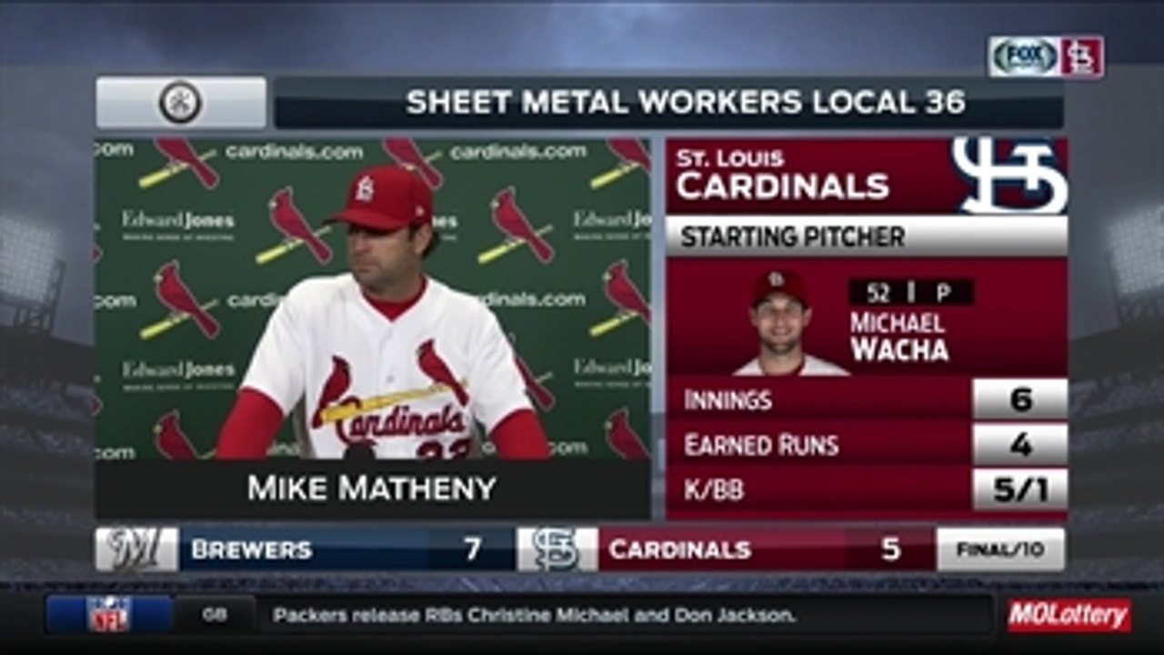 Matheny on Wong: 'You're gonna have days like this'