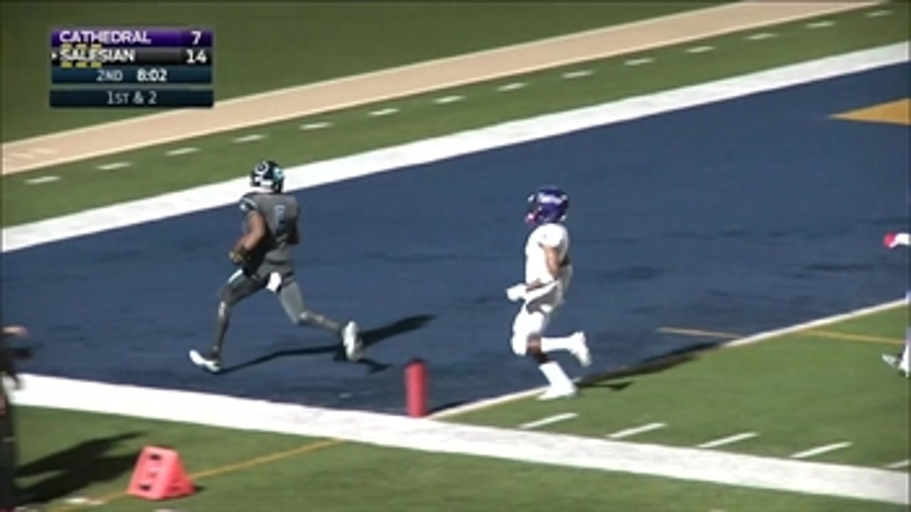 Week 8: Third TD of the night for Salesian's Deommodore Lenoir