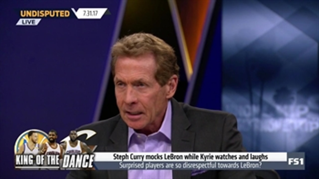 Skip Bayless is astounded by LeBron James running mate Kyrie Irving cosigning Steph Curry as Curry makes fun of LeBron | UNDISPUTED