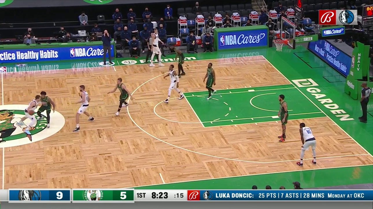 HIGHLIGHTS: Luka Doncic hits Kristaps Porzingis in the Post