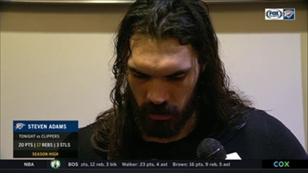 'We were getting really good defensive stops' - Steven Adams ' Thunder Live