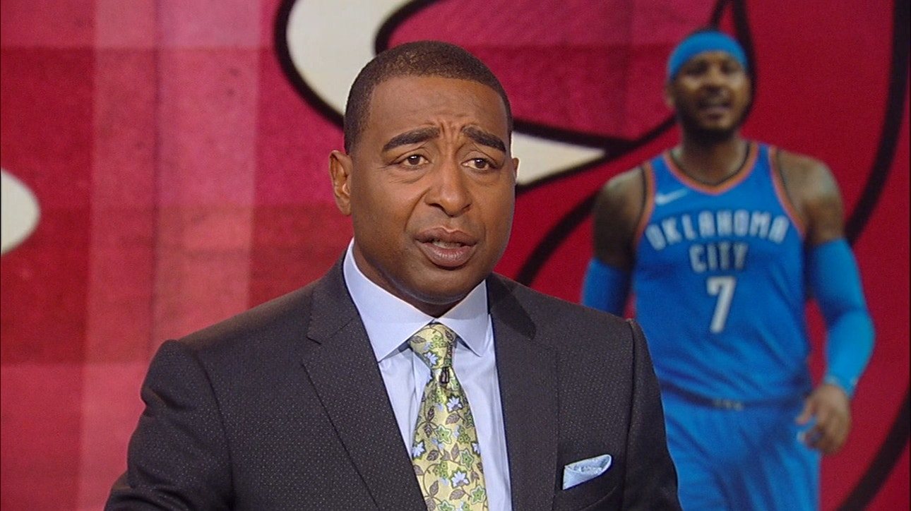 Cris Carter on where Carmelo Anthony is most likely to play next season ' NBA ' FIRST THINGS FIRST