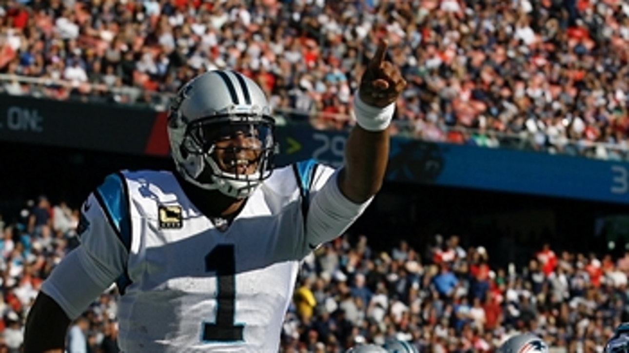 Colin Cowherd reacts after Cam Newton's big day against the Patriots