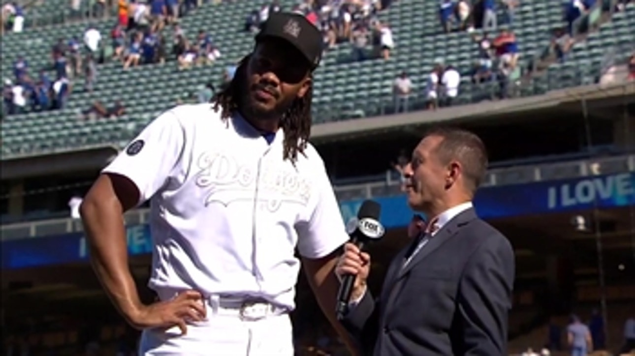 Kenley Jansen describes pitching out of 9th inning jam for win