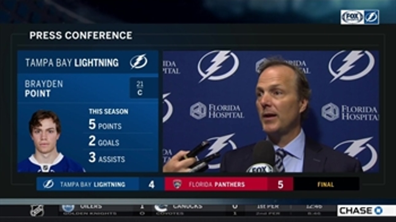 Jon Cooper breaks down Saturday night's loss to Panthers