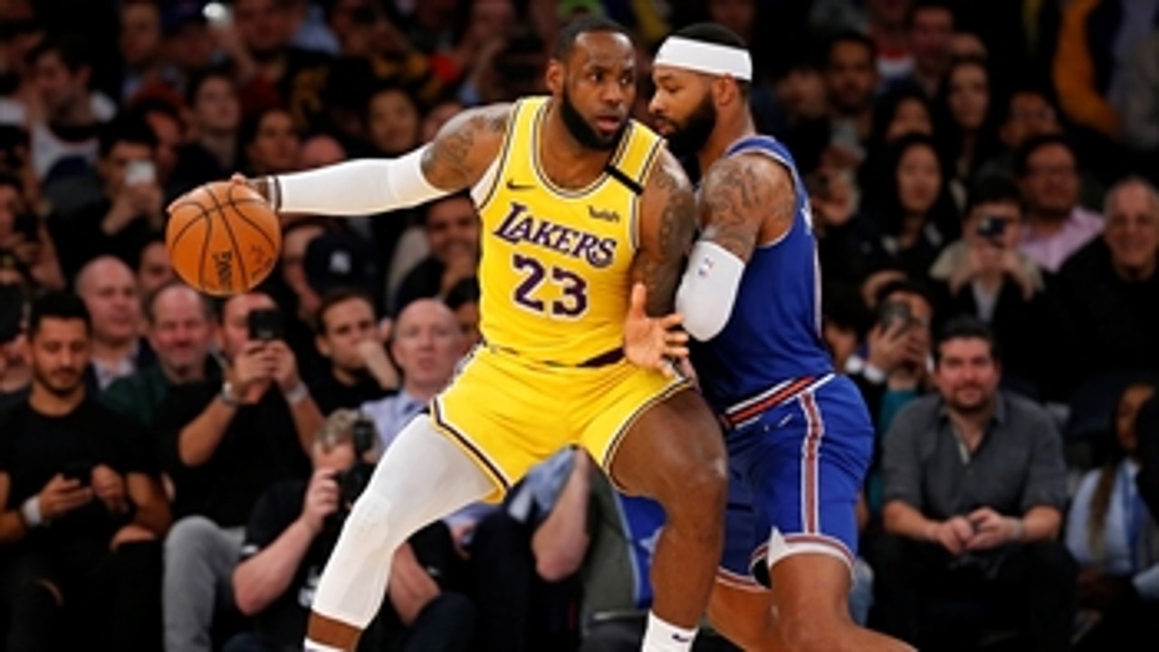 Shannon Sharpe gives LeBron James a 'C' for his performance in win over the Knicks