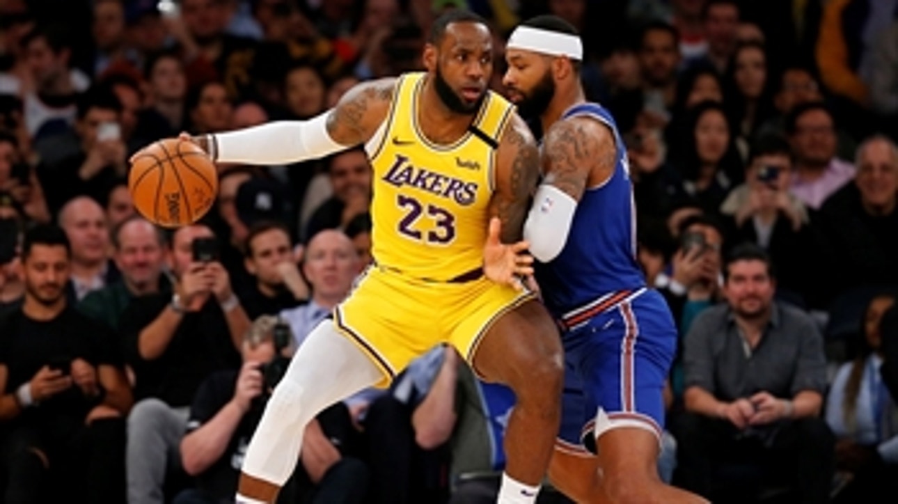 Shannon Sharpe gives LeBron James a 'C' for his performance in win over the Knicks