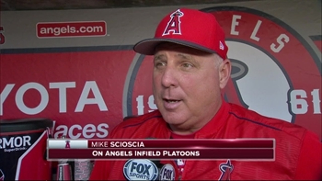 Angels Live: Mike Scioscia discusses platoon strategy with infield