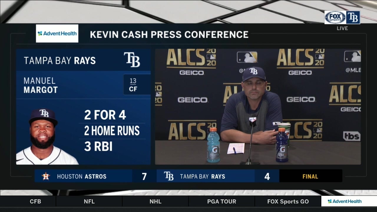 Kevin Cash talks after Rays drop Game 6 of ALCS to Houston