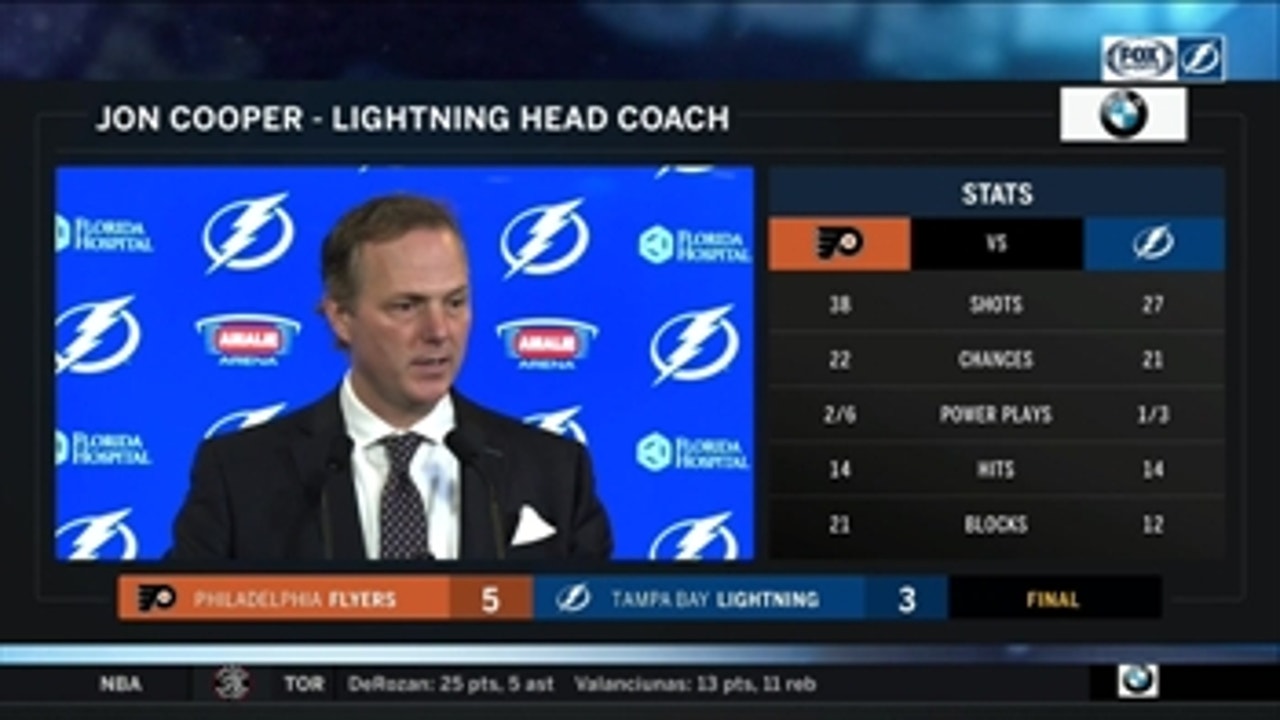 Lightning coach Jon Cooper: We sucked