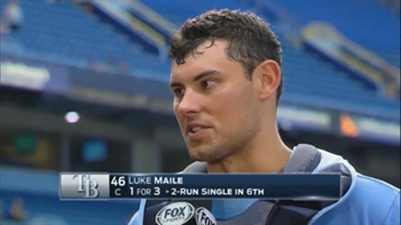 Luke Maile says Rays are riding a wave of momentum