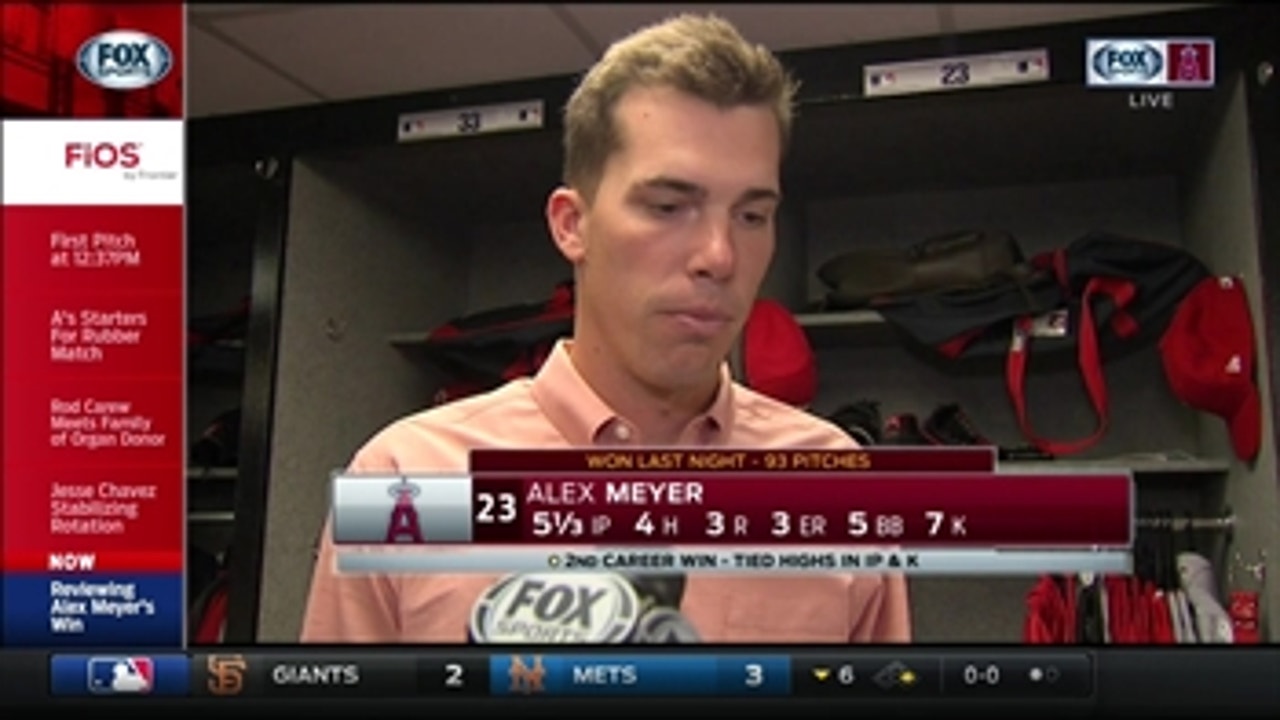 Angels Live: Alex Meyer pleased with seven-strikeout performance vs. A's