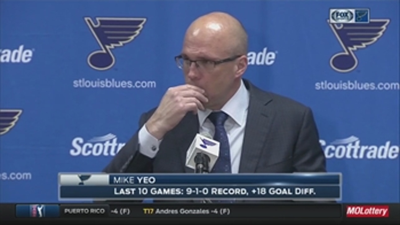 Yeo says Allen's strong play is rubbing off on Blues teammates