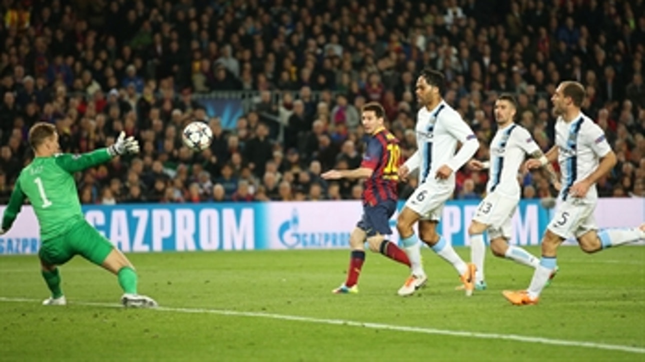 Messi puts Barcelona ahead 1-0