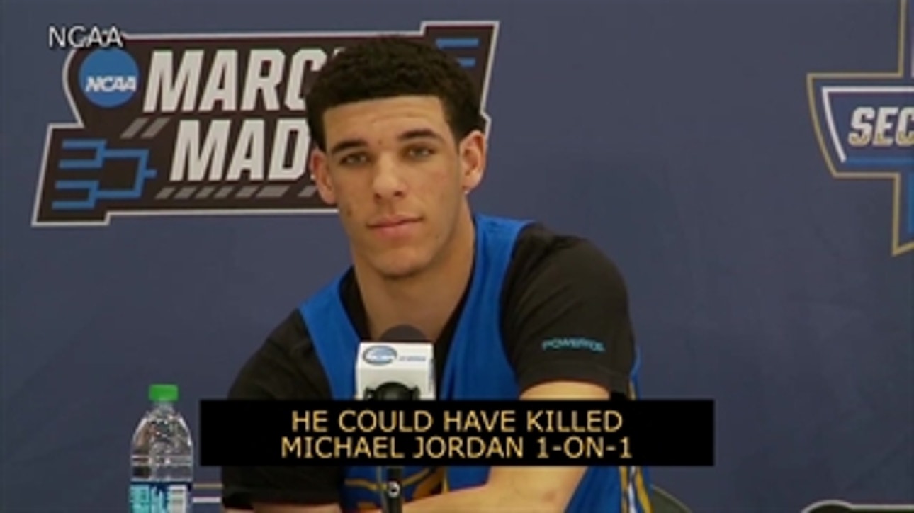 Lonzo Ball on Lavar Ball beating Michael Jordan: 'He definitely thinks he can do that'
