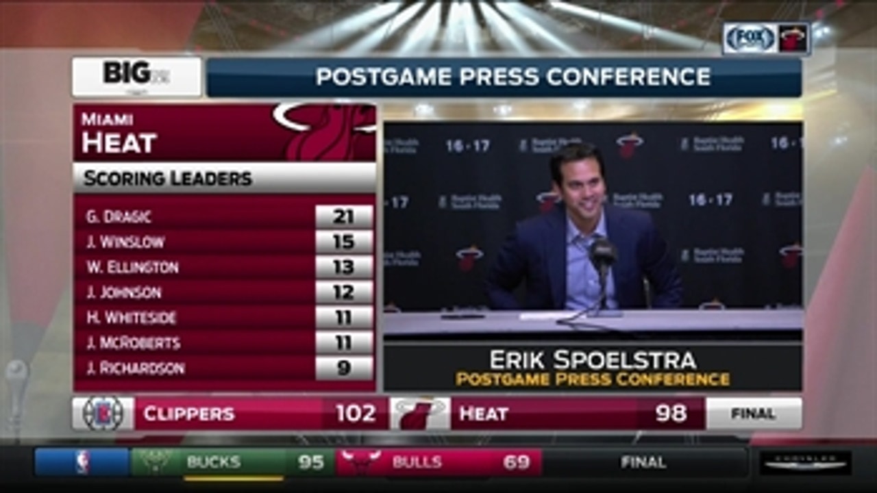 Erik Spoelstra: Our 2nd half couldn't overcome our 1st half