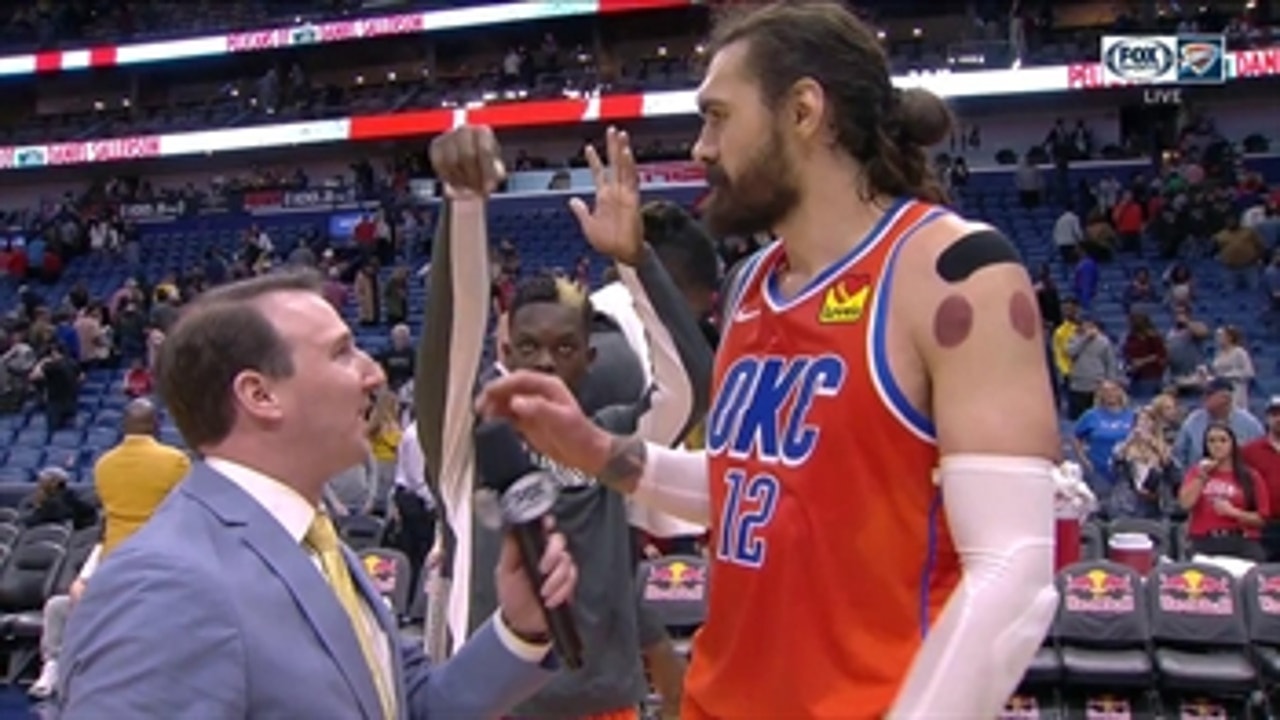 Steven Adams helps Thunder push past the Pelicans