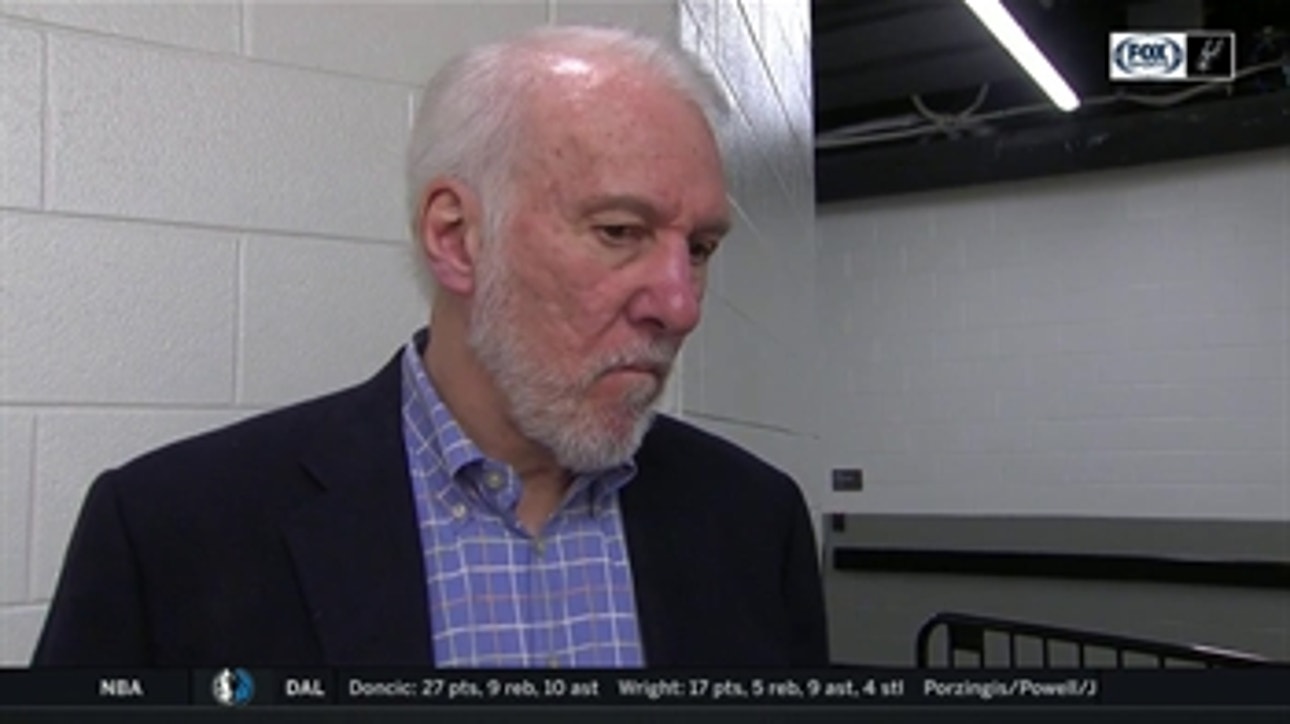 Gregg Popovich on the Spurs 132-98 loss to the Pistons