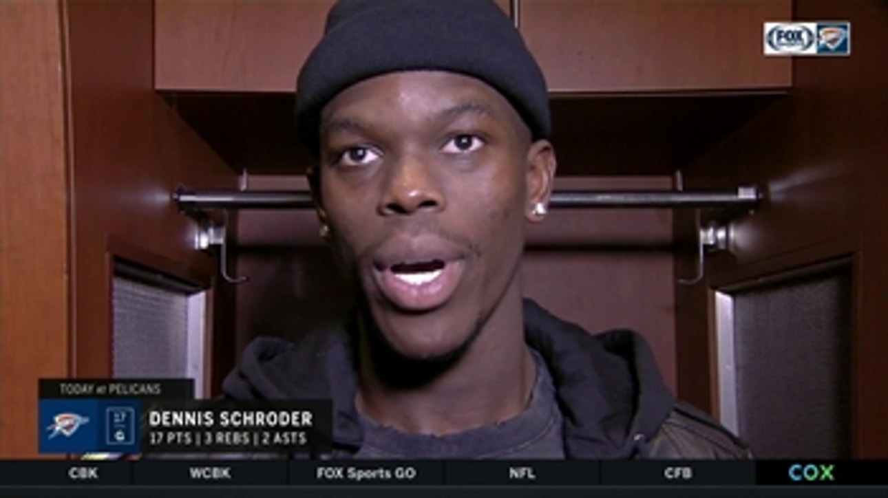 Dennis Schröder on the fourth quarter in win over Thunder