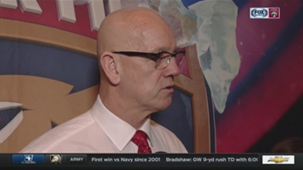 Tom Rowe -- Florida Panthers vs. Vancouver Canucks postgame interview