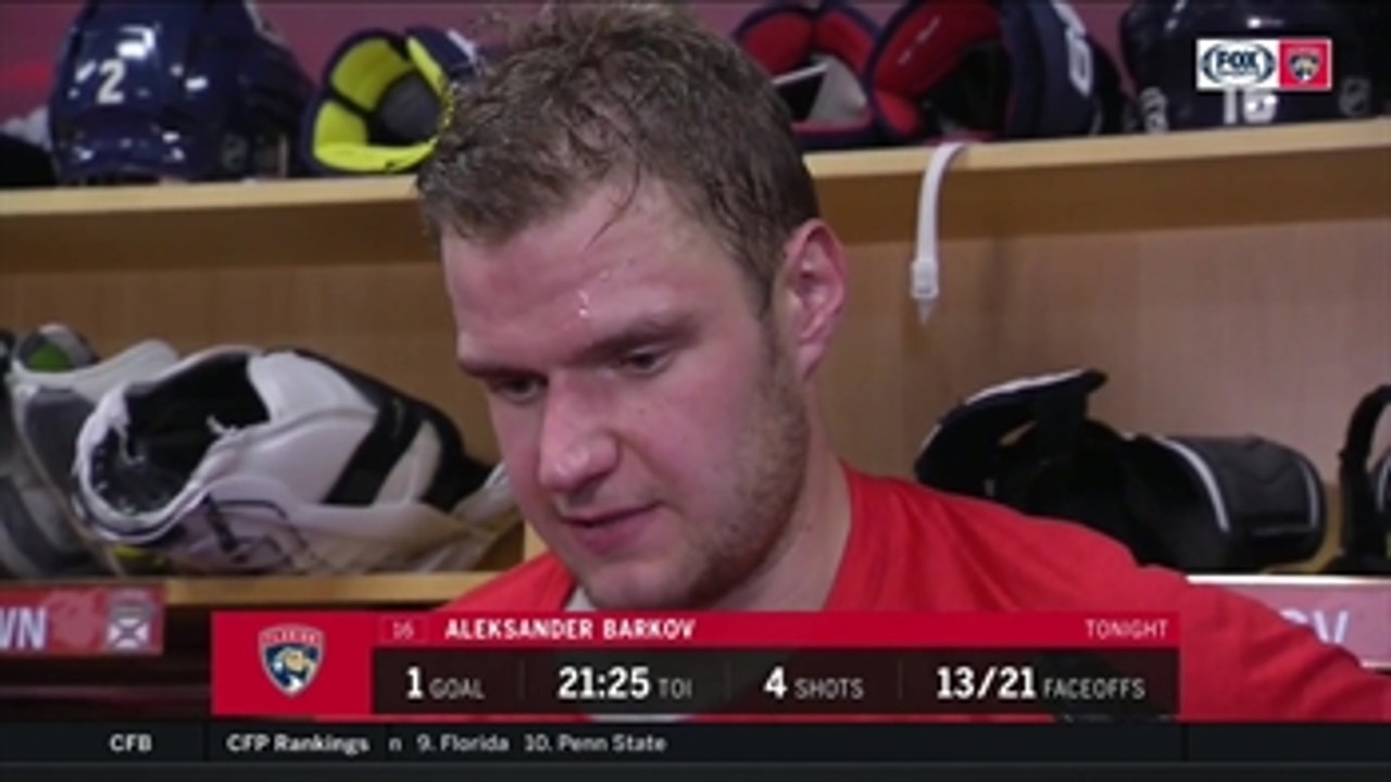 Aleksander Barkov breaks down loss to Wild, what went wrong after the hot start