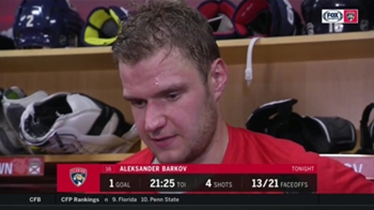 Aleksander Barkov breaks down loss to Wild, what went wrong after the hot start