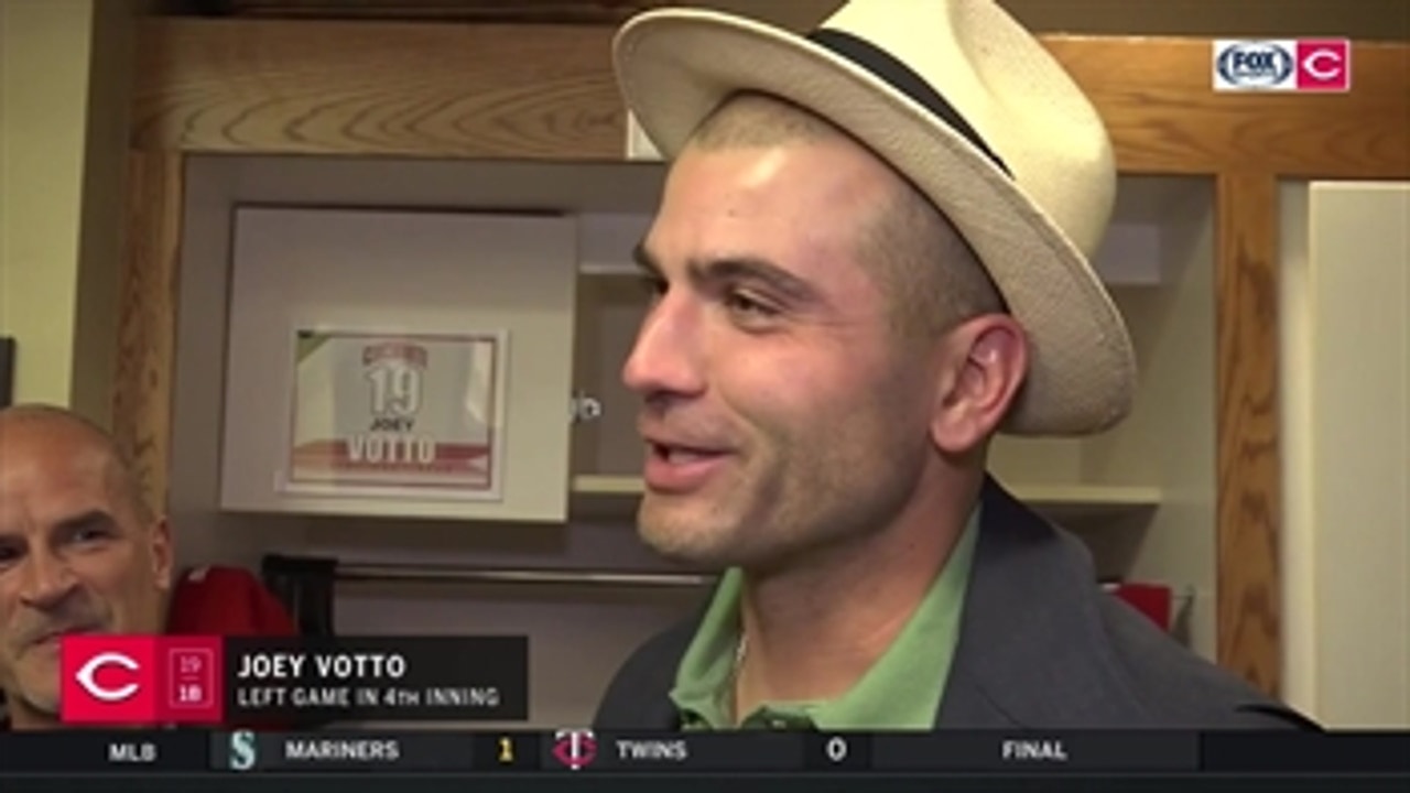 Joey Votto on the earthquake that happened during his 1st-inning PA
