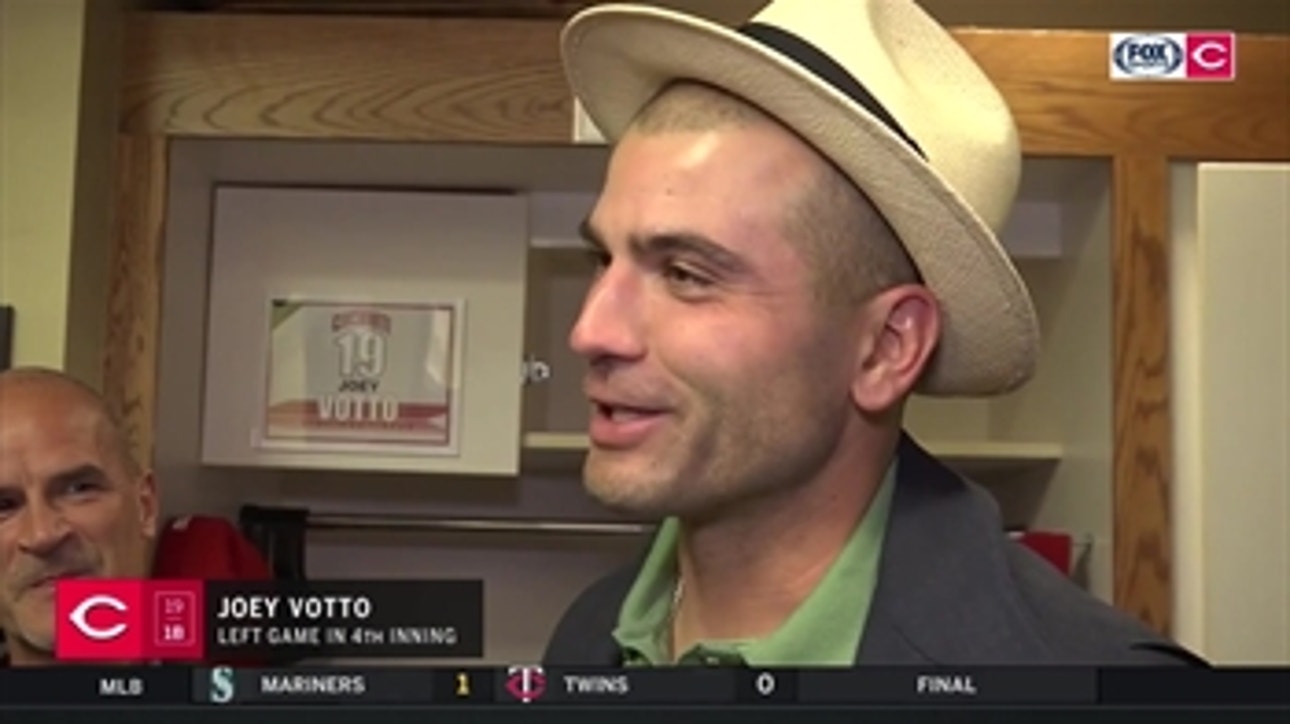 Joey Votto on the earthquake that happened during his 1st-inning PA