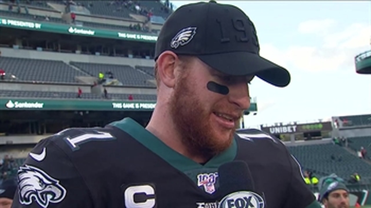 Carson Wentz on win over Bears: 'It's big going into our bye week'