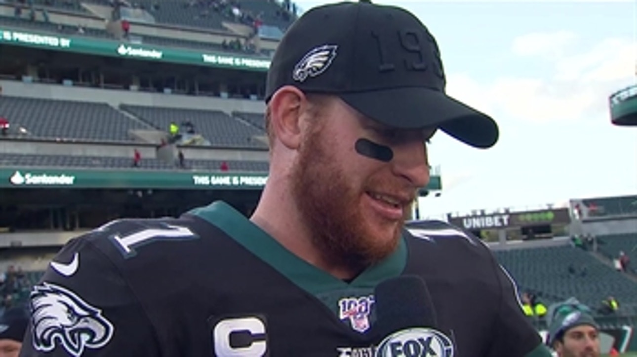 Carson Wentz on win over Bears: 'It's big going into our bye week'