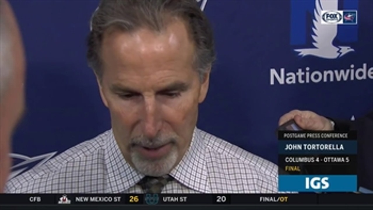 Torts anxious to see how CBJ responds to struggles: 'We've gotta get some skin on ourselves'