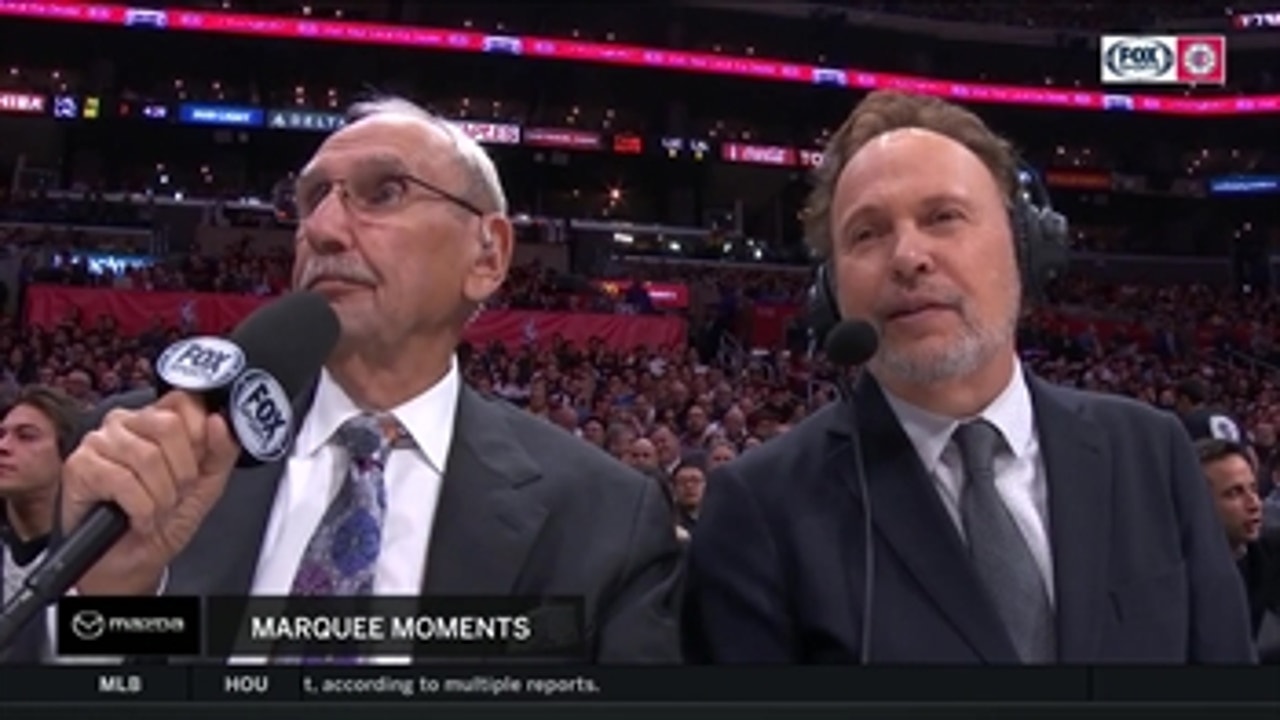 Billy Crystal dominated in the booth alongside Ralph Lawler during Clippers-Lakers game