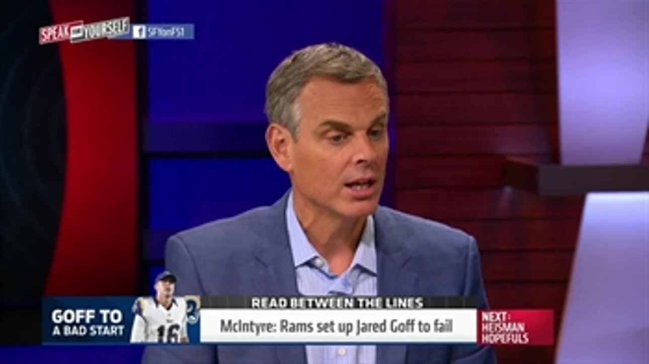 The Los Angeles Rams have set up Jared Goff to fail - 'Speak For Yourself'