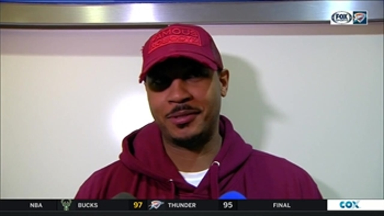 Carmelo Anthony: 'We can't do anything about that'