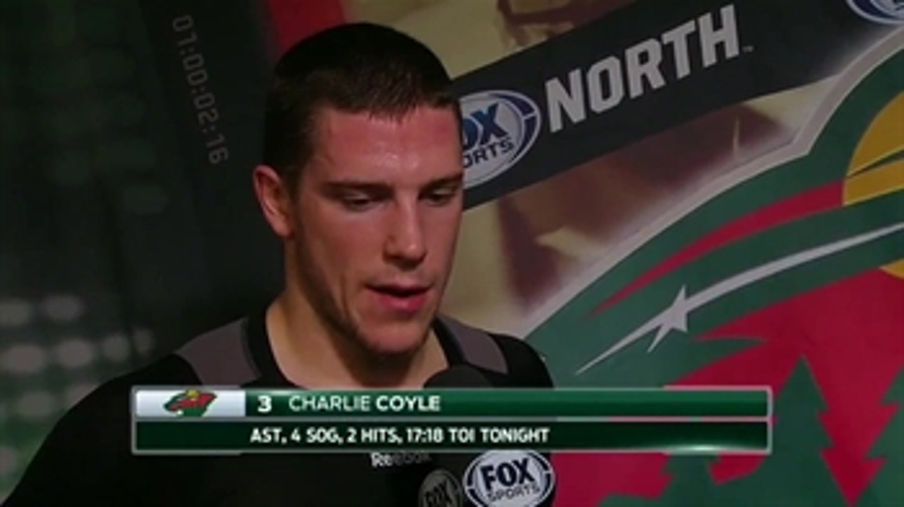 Charlie Coyle on Wild's defense, toughness