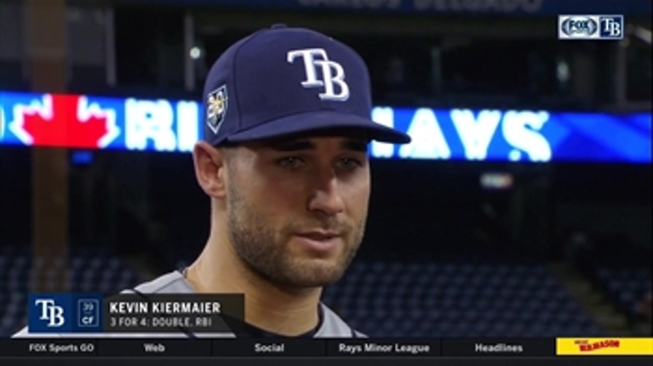 Kevin Kiermaier: 'We're playing with a lot of confidence'