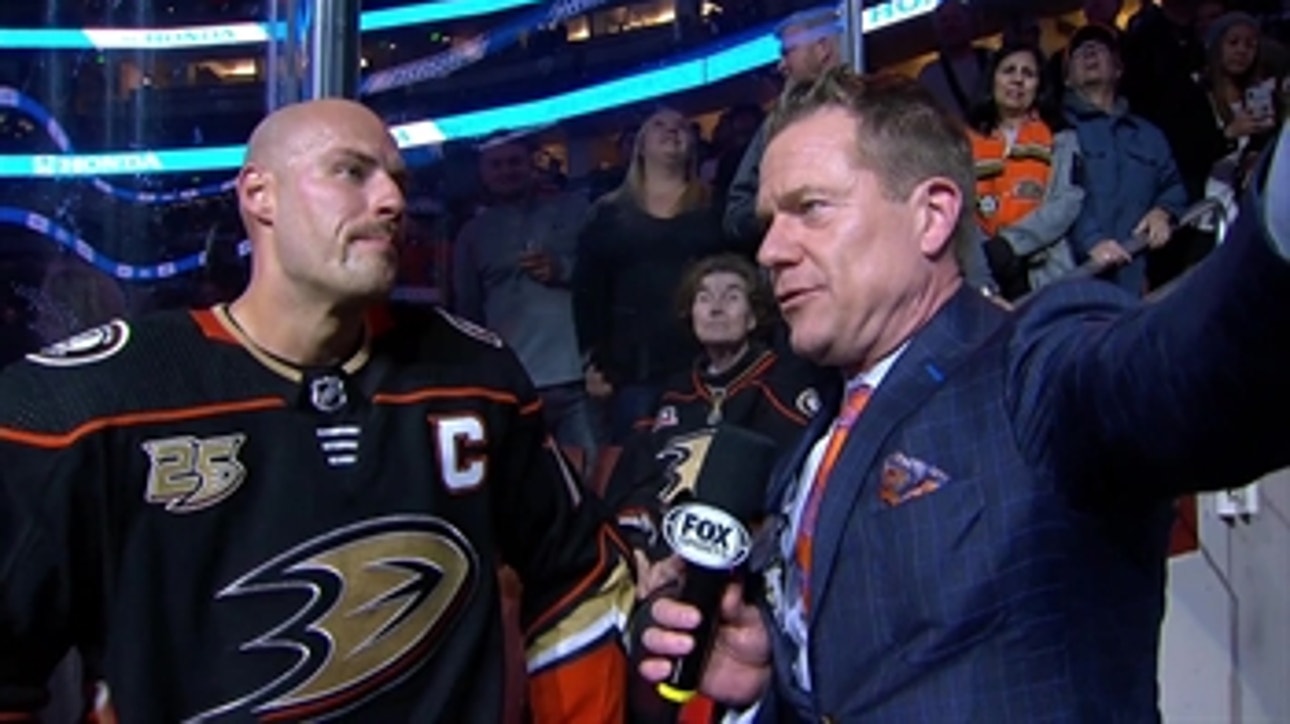Ryan Getzlaf talks about scoring the decisive goal after the Ducks victory