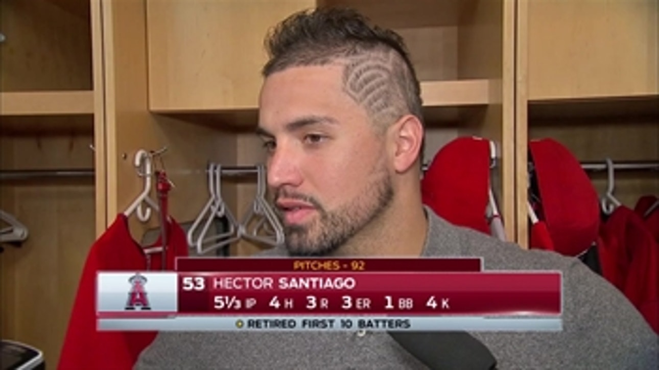 Hector Santiago speaks after loss to White Sox