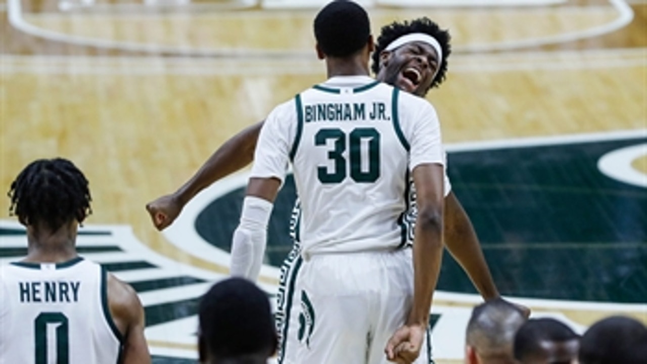 Michigan State upsets No. 5 Illinois, 81-70, keeping tournament hopes alive