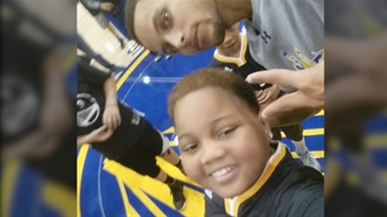 Steph Curry makes special young man's day