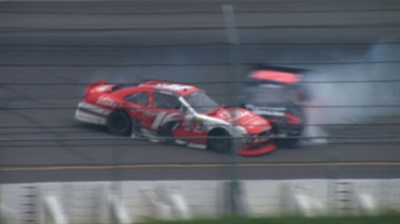 NXS: Jeremy Clements Slams into Ryan Reed - Pocono 2016