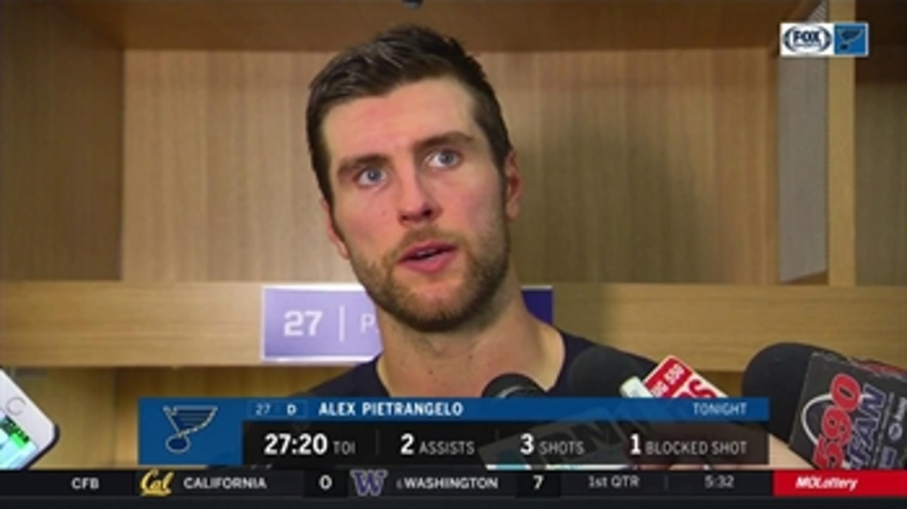 Alex Pietrangelo after Blues' win over Stars: 'Everybody's contributing right now'