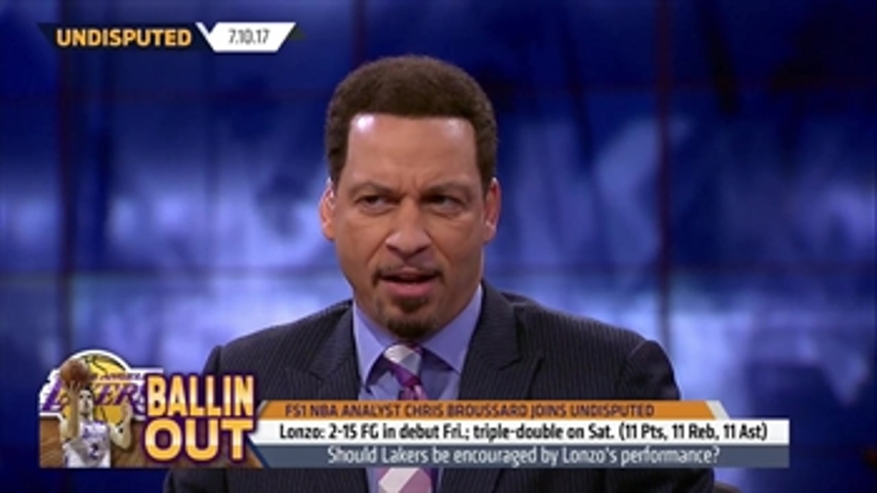 Chris Broussard reacts to Lonzo Ball's summer league debut ' UNDISPUTED