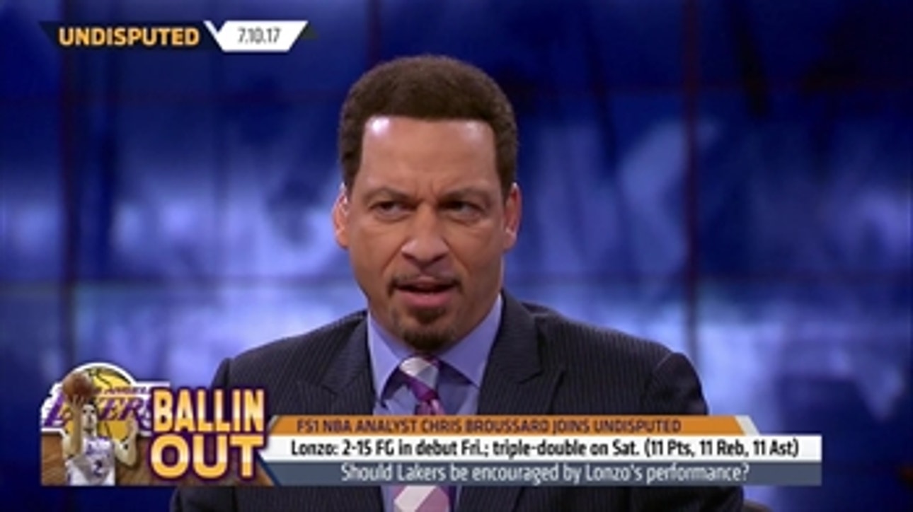 Chris Broussard reacts to Lonzo Ball's summer league debut | UNDISPUTED
