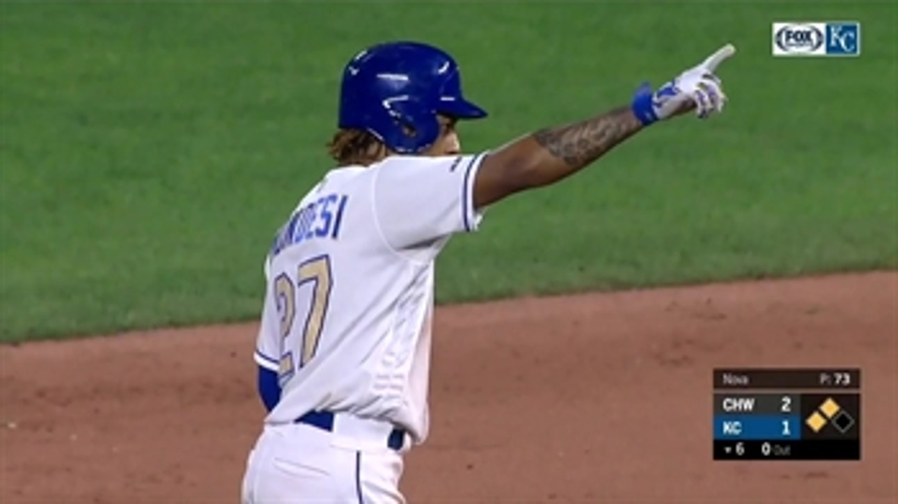 WATCH: Mondesi comes through with two clutch hits in victory over White Sox