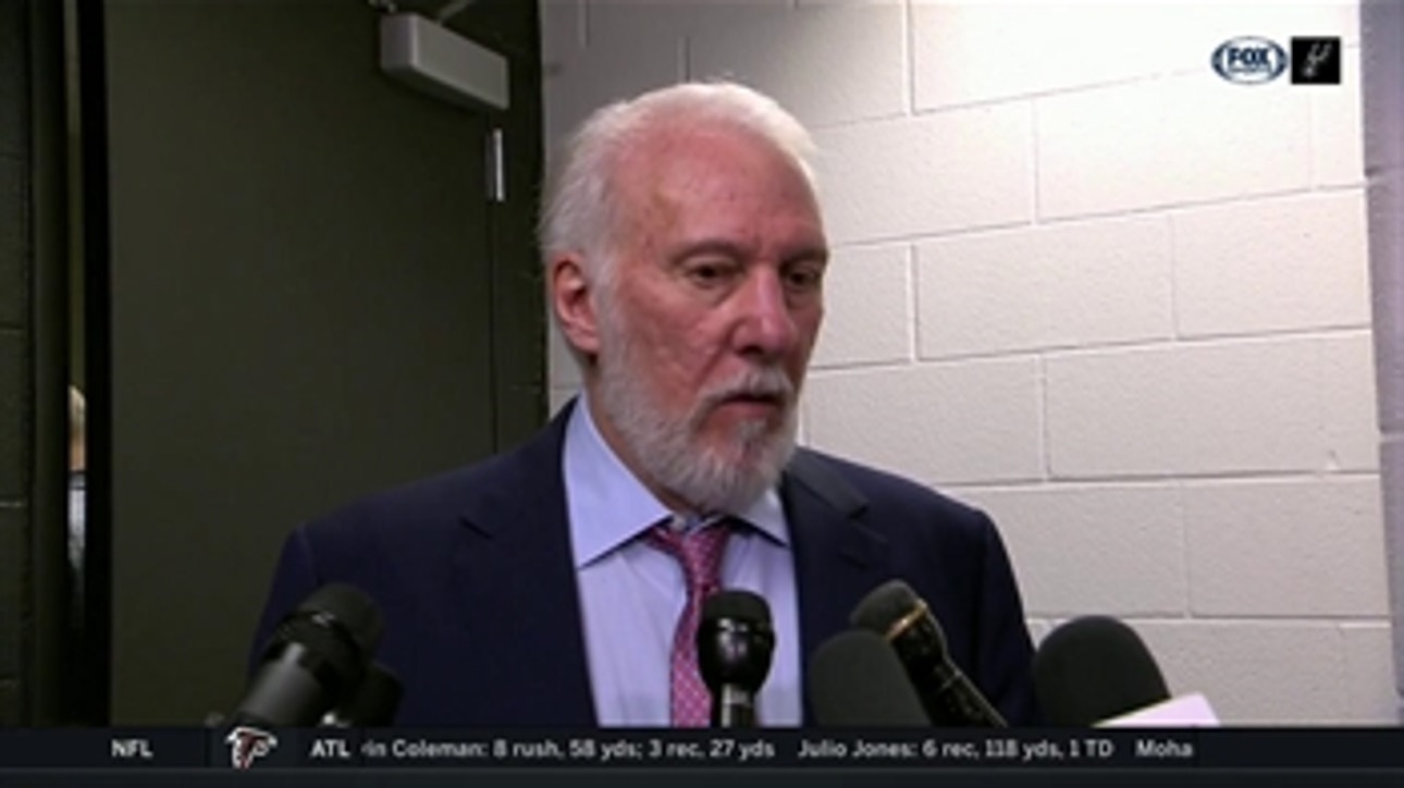 Gregg Popovich: 'We worked as hard as we could defensively'
