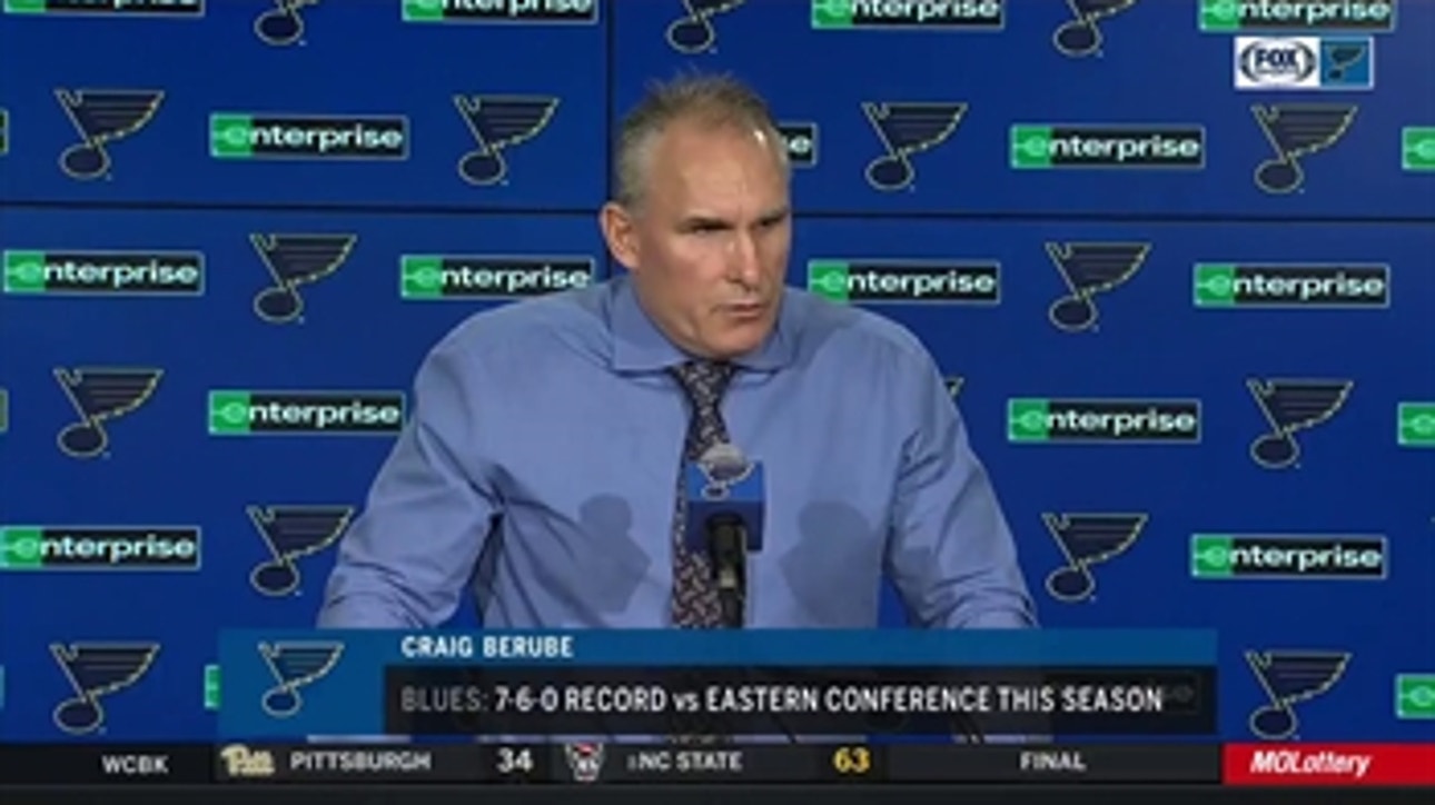Berube on Binnington: 'He's played two games and he's played well'