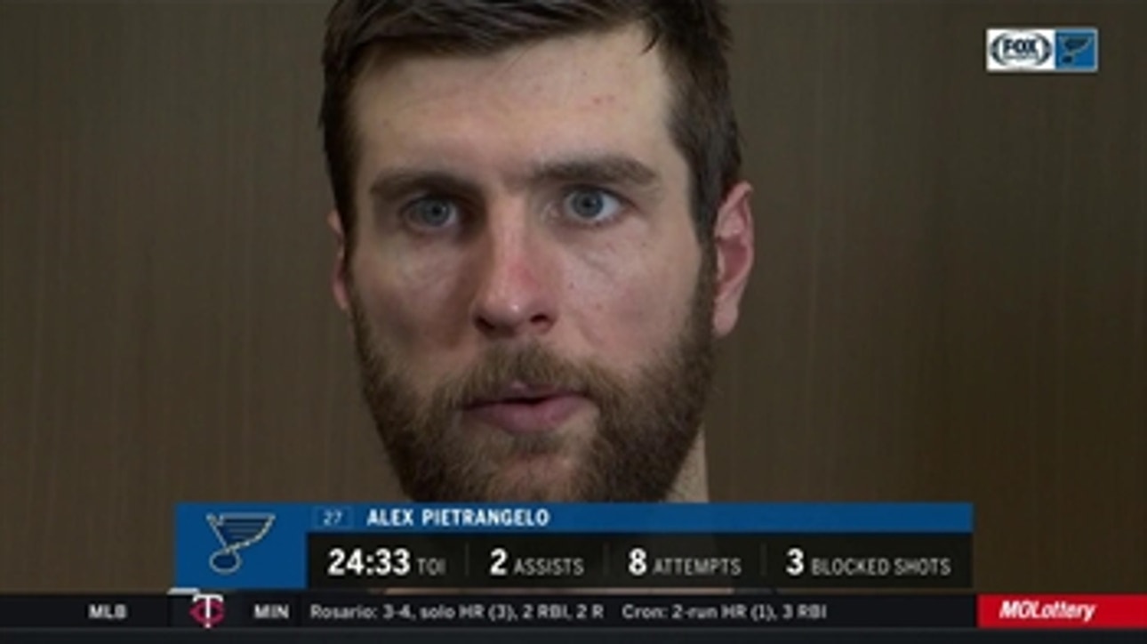 Pietrangelo after Blues' loss: 'We know that wasn't us tonight'