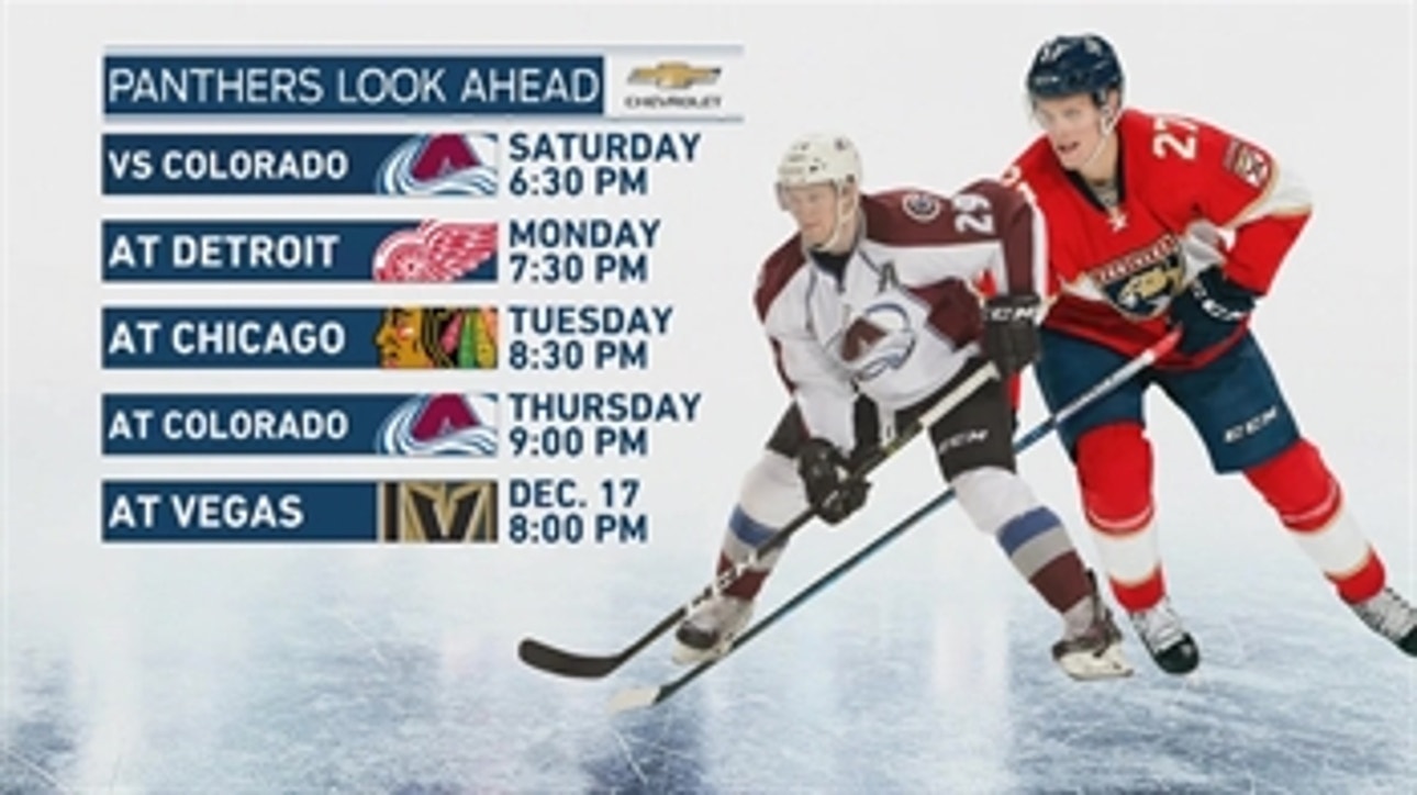 Panthers host Avalanche before beginning 5-game road trip